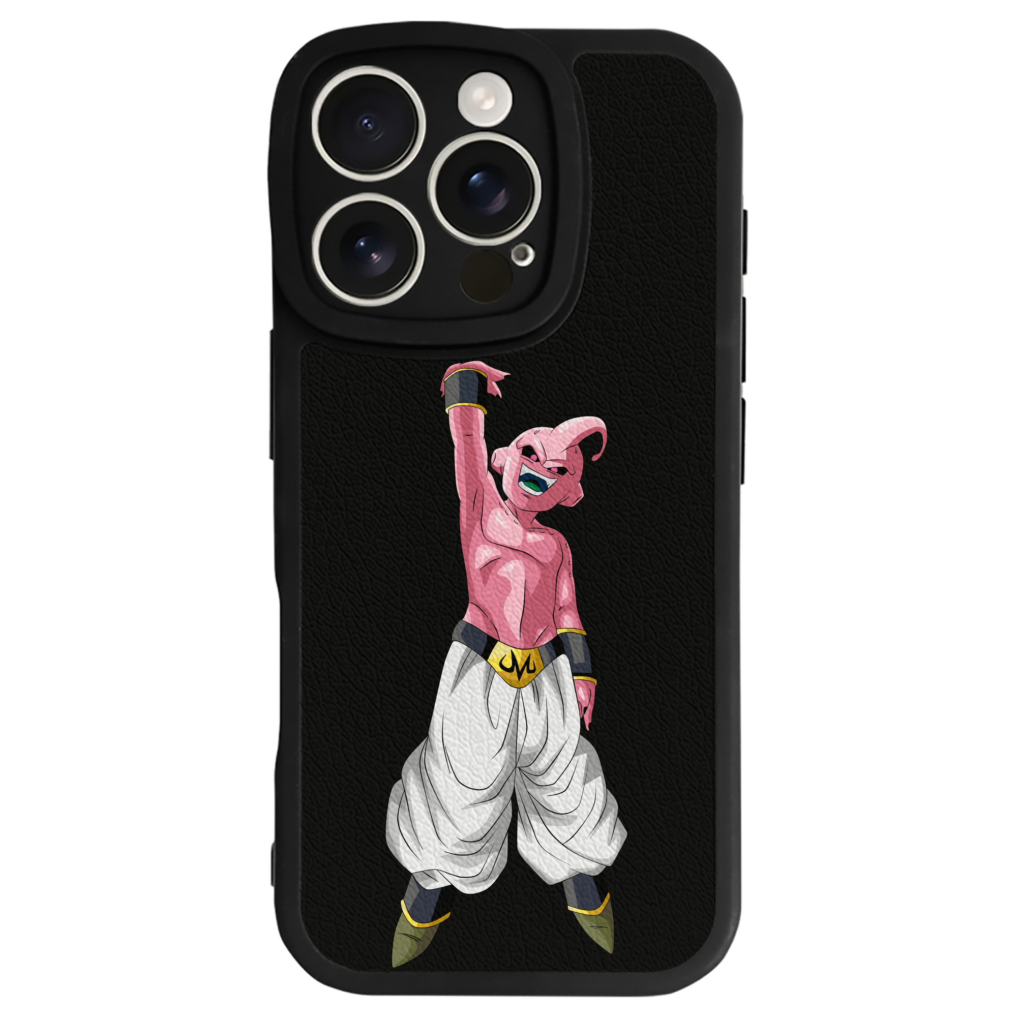 （画像用） ドラゴンボール 魔人ブウ DRAGON BALL Majin Buu 【iPhone 16シリーズ対応】シリコンスマホケース（レザー調） 材質：シリコン